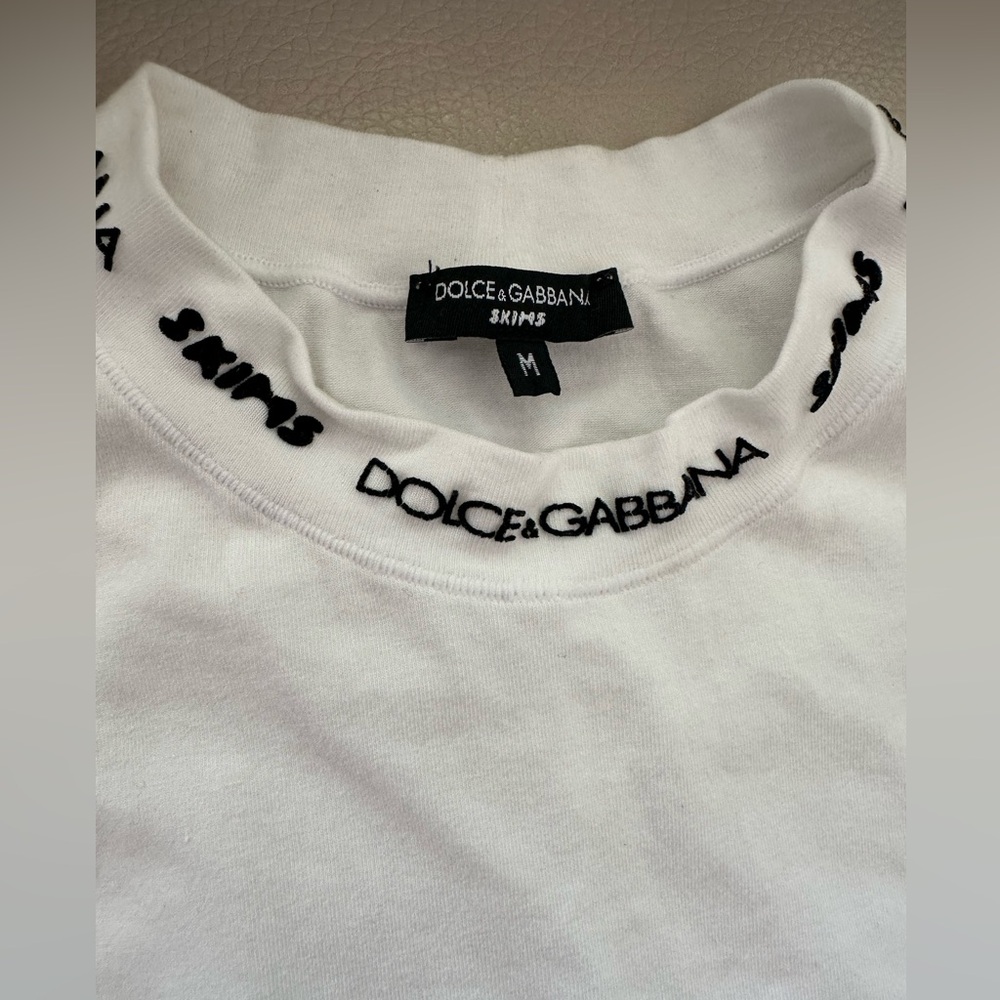 Dolce & Gabbana x Skims  White Sleeveless Top - Picture 4 of 6
